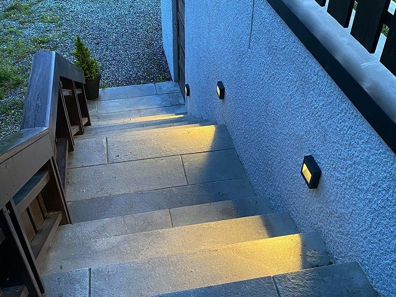 Små utendørs vegglamper