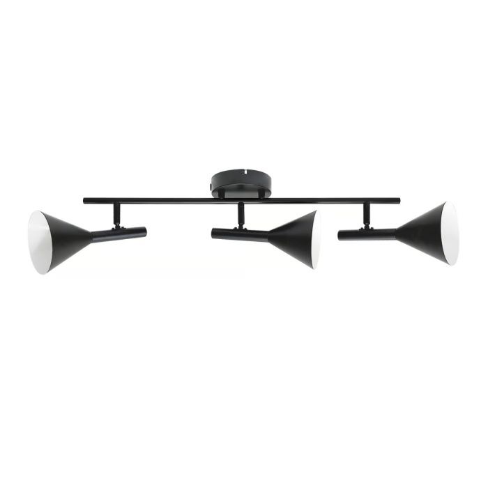 Kelvis 3 spotskinne, lengde 68 cm, Sort