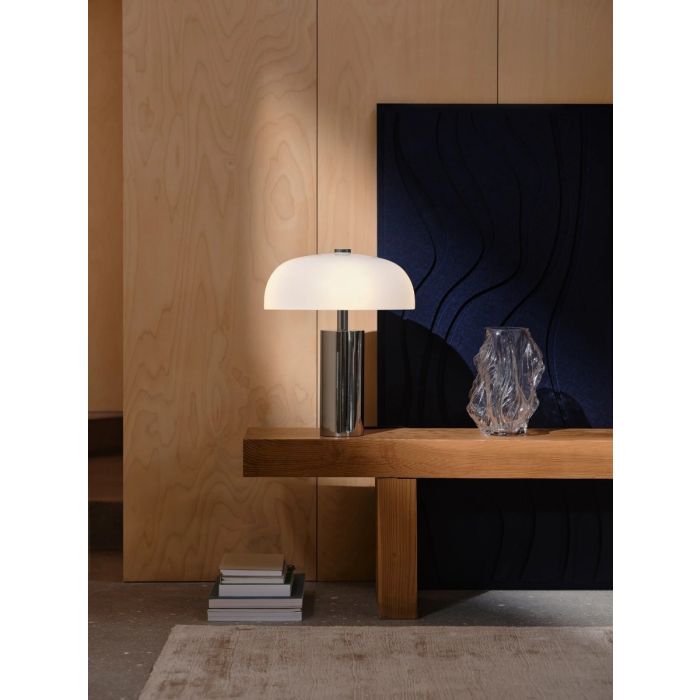 Gabrielle bordlampe, høyde 43 cm, Krom