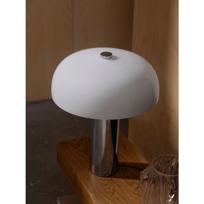 Gabrielle bordlampe, høyde 43 cm, Krom