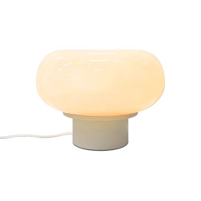 Malti bordlamp, Beige glass