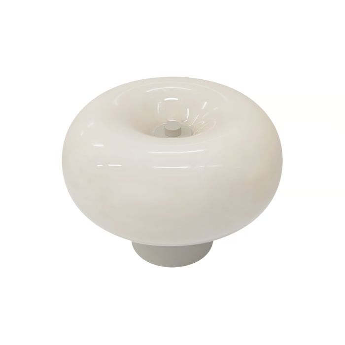 Malti bordlamp, Beige glass