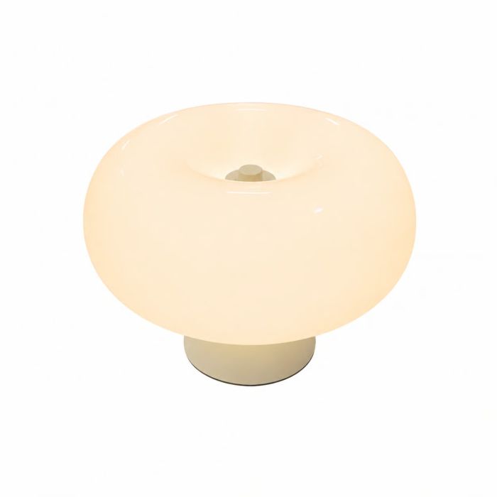 Malti bordlamp, Beige glass