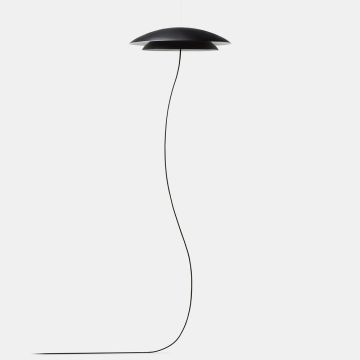 Noway hengende gulvlampe, dobbel skjerm, LED 3000K 495lm
