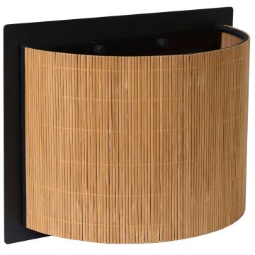 Magius vegglampe for fast montering, bredde 29 cm, Sort/Natur