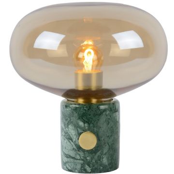 Charlize bordlampe, høyde 24 cm, i marmor og glass