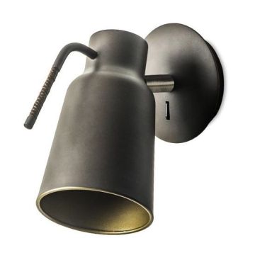 Funk vegglampe, Mørk brun
