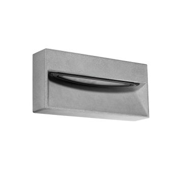 Arc vegglampe i sement, 3000K 404lm, bredde 30 cm