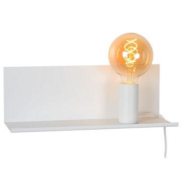 Sebo vegglampe med hylle, bredde 37 cm