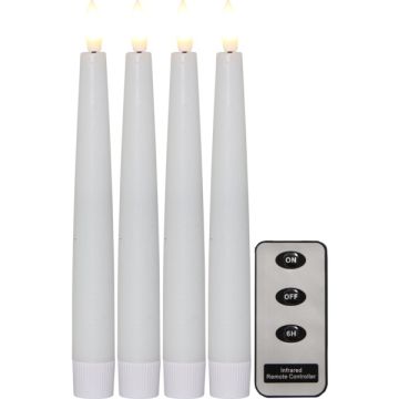 Flamme Dinner Candle 4-pk, høyde 20 cm
