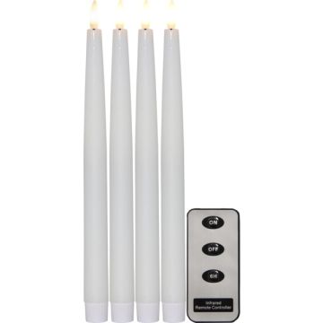 Flamme Dinner Candle 4-pk, høyde 28 cm