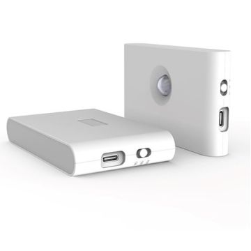 Smart Linkage Nattlys, oppladbar med USB, magnetfeste, Hvit