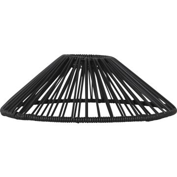 Vide lampeskjerm, diameter 25 cm, Sort
