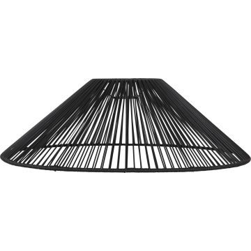 Vide lampeskjerm, diameter 58 cm, Sort