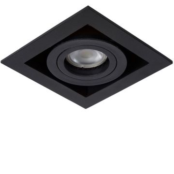 Chimney downlight GU10 firkantet, Sort