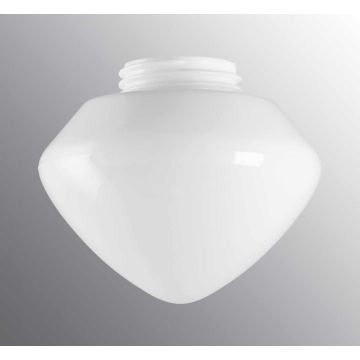 Kuppel Stil och Lyx blank opal gjenge 84,5 mm Ø 190 mm høyde 135 mm
