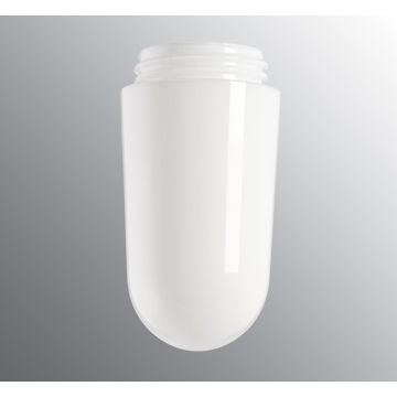 Kuppel stallglas blankt opalglas gjenge 84,5 mm Ø 100 mm høyde 165 mm