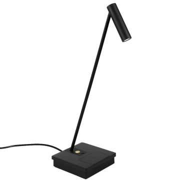 Elamp bordlampe med trådløs lading og USB-utgang