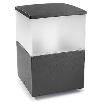 Cubik portstolpe, høyde 23 cm, Antrasitt