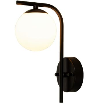 Nicosia vegglampe, bad, Sort
