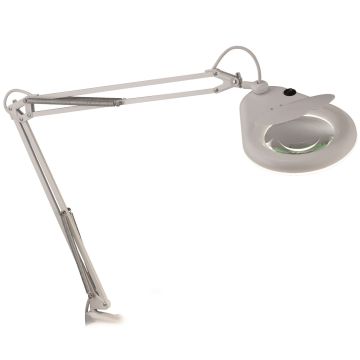Fagernes bordlampe med forstørrelsesglass, Hvit