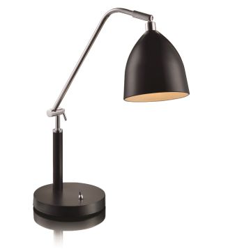 Fredrikshamn bordlampe, høyde 58 cm, Sort
