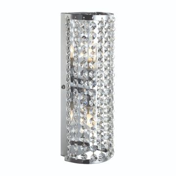 Lysekil duo vegglampe IP44, høyde 31 cm, Krom