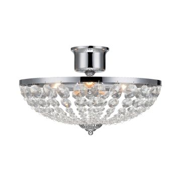 Gränsö 3 taklampe, diameter 40 cm, Krom