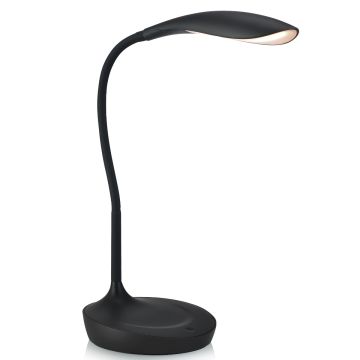 Swan bordlampe med stepdimmer og USB, LED 3000K 378lm