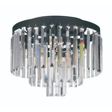 Ventimiglia 4 taklampe, diameter 42 cm, Sort