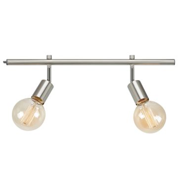 [2] Expand 2 x E27 lampe, 50 cm, Stål