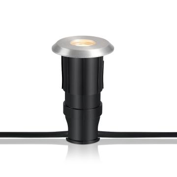[2] Garden 24 Decklight (u/trafo), diameter 6 cm, 3000K 150lm, Aluminium