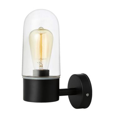 Zen vegglampe Sort/Klar IP44