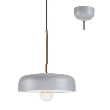 Caen takpendel, diameter 32 cm, Grå / Messing