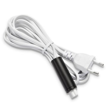 [1] Expand Startkabel 350 cm, Eurostikk + bryter, Sort