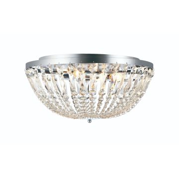 Madeleine plafond, diameter 50 cm, Krom/Klar