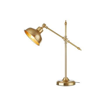 Grimstad bordlampe, høyde 56 cm, Mørk messing