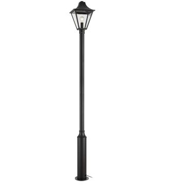 [2] Garden 24 Lyktstolpe (u/trafo), høyde 175-225 cm, 3000K, Sort