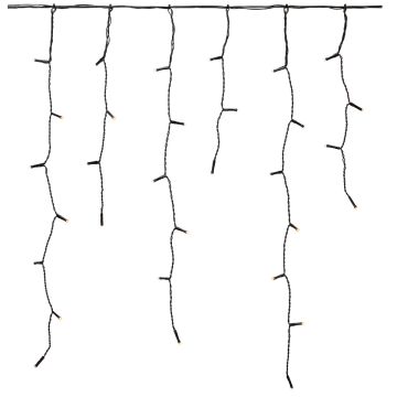 [2] Garden 24 Istapp lysslynge 160 lys (u/trafo), lengde 310 cm, Sort