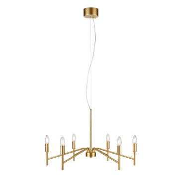 Monarch 6 lysekrone, diameter 70 cm, Gull - LAGERSALG
