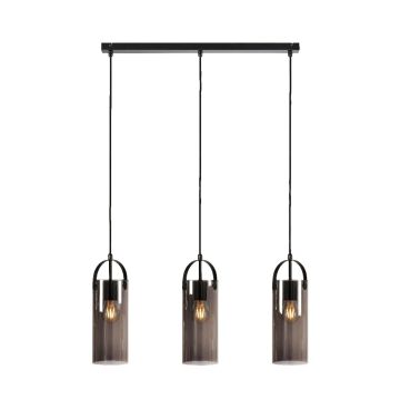 Glory 3 pendelskinne, 74 cm, Sort/Røykfarget