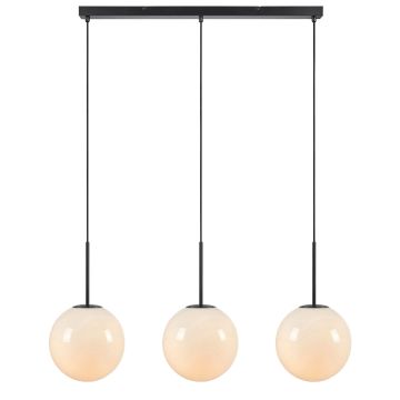 Dione 3 pendelskinne, 105 cm, Hvit / Sort