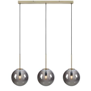 Dione 3 pendelskinne, 105 cm, Røykfarget / Antikk