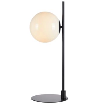 Dione bordlampe, høyde 62 cm, Sort / Hvit