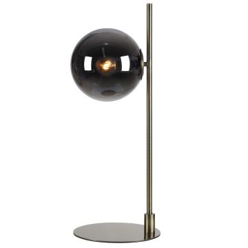 Dione bordlampe, høyde 62 cm, Antikk / Røykfarget