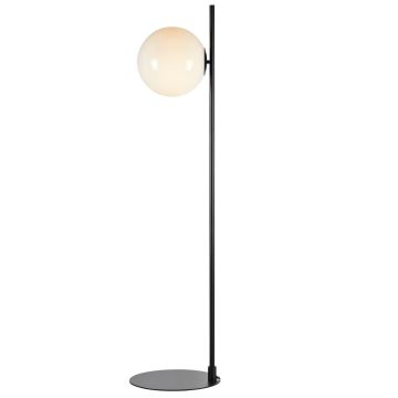 Dione gulvlampe, høyde 134 cm, Sort / Hvit