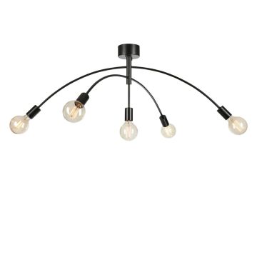 Crux 5 taklampe, diameter 105 cm, Sort