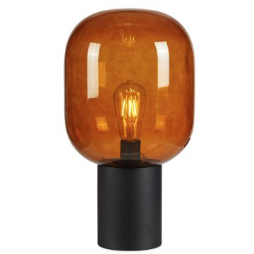 Brooklyn bordlampe, høyde 44 cm, Sort / Brun