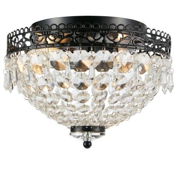 Joline taklampe diameter 28 cm, Klar/Sort