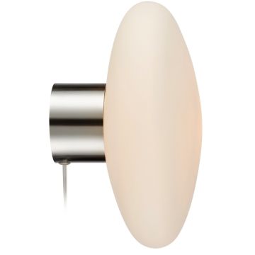 Locus taklampe / vegglampe, Stål / Opalhvitt glass